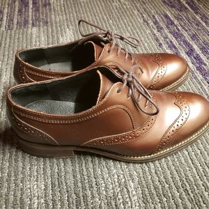 Wolverine Brown Leather Wingtip Oxford Shoes Women's US 8/UK 6/EU 39
